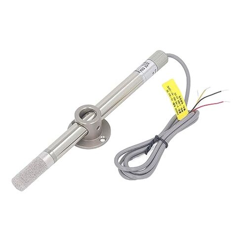 Industrial Temperature Humidity Transmitter, 4-20mA Output Duct Wall Mount Probe IP68 15-30VDC for HVAC Greenhouse Storage Monitoring in Kuwait