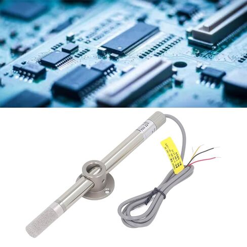 Industrial Temperature Humidity Transmitter, 4-20mA Output Duct Wall Mount Probe IP68 15-30VDC for HVAC Greenhouse Storage Monitoring in Kuwait