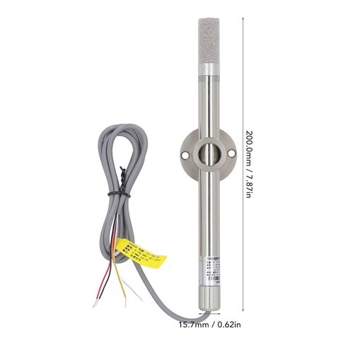 Industrial Temperature Humidity Transmitter, 4-20mA Output Duct Wall Mount Probe IP68 15-30VDC for HVAC Greenhouse Storage Monitoring in Kuwait