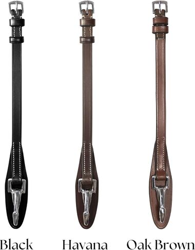 Exion Leather Horse Bridle Cheek Pieces with Quick Change Snap – 1/2 inch 13mm English Cheekpieces Replacement Parts for Bridles– Stainless Steel Snaps Tack Set, Pony Cob Full Warmblood in Kuwait