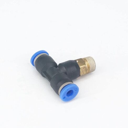 5pc 1/8" Male Fit 4mm OD PU Tube Pneumatic Tee 3 Way Push In Connector Quick Release Air Fitting in Kuwait
