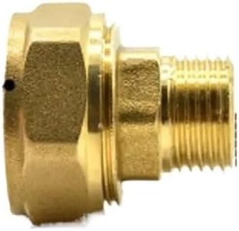 Fit 20/25mm ID/OD PEX-AL-PEX Tube x 1/2" BSPP Male Brass Pipe Fitting Coupling Connector in Kuwait