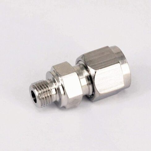 تناسب أنبوب O/D 8 مللي متر إلى M10x1 أنثى 304 الفولاذ المقاوم للصدأ الطويق قياس الضغط المناسب in Kuwait