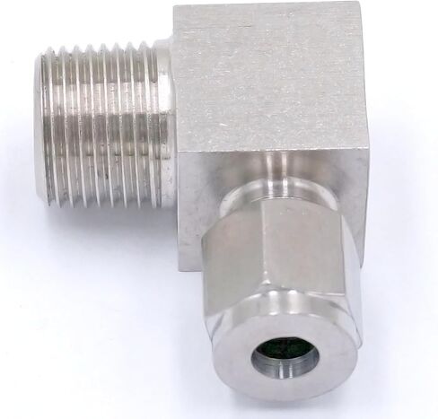 أنبوب مناسب O/D 6mm -3/8 "BSPT الكوع 304 الفولاذ المقاوم للصدأ الطويق تركيب ضغط الهواء الهوائي in Kuwait