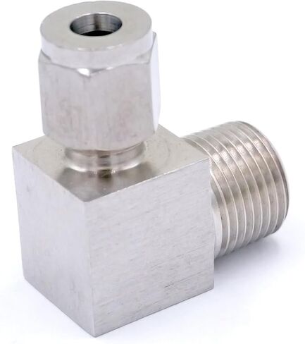 أنبوب مناسب O/D 6mm -3/8 "BSPT الكوع 304 الفولاذ المقاوم للصدأ الطويق تركيب ضغط الهواء الهوائي in Kuwait