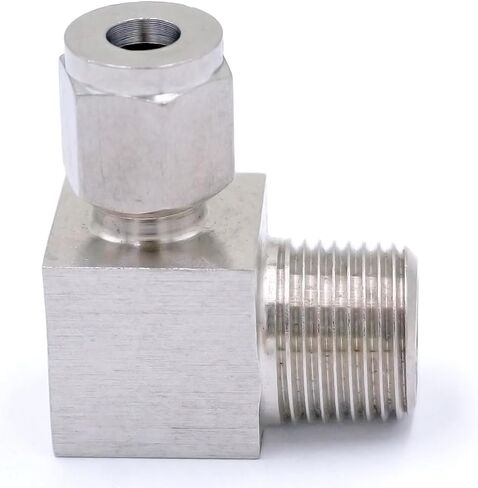 أنبوب مناسب O/D 6mm -3/8 "BSPT الكوع 304 الفولاذ المقاوم للصدأ الطويق تركيب ضغط الهواء الهوائي in Kuwait