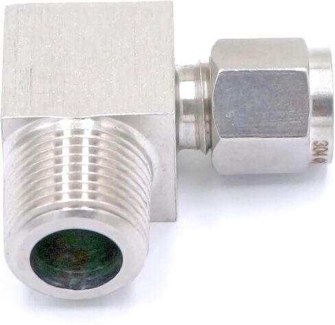 أنبوب مناسب O/D 6mm -3/8 "BSPT الكوع 304 الفولاذ المقاوم للصدأ الطويق تركيب ضغط الهواء الهوائي in Kuwait