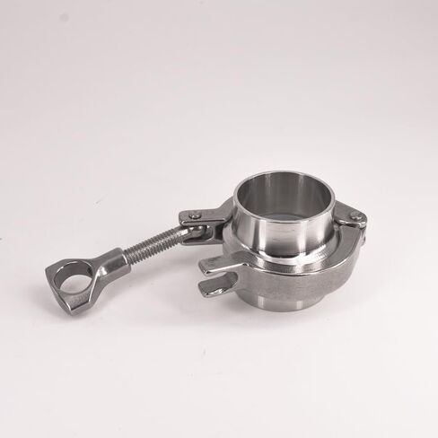 2" Tri Clamp x 45mm 1-3/4" Pipe OD Stainless 2 PCS SS304 Weld Ferrules + 1 PC SS304 Clamp + 1 PC Gasket in Kuwait