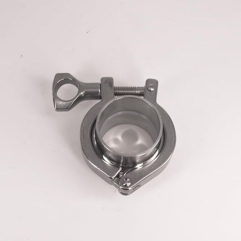 2" Tri Clamp x 45mm 1-3/4" Pipe OD Stainless 2 PCS SS304 Weld Ferrules + 1 PC SS304 Clamp + 1 PC Gasket in Kuwait