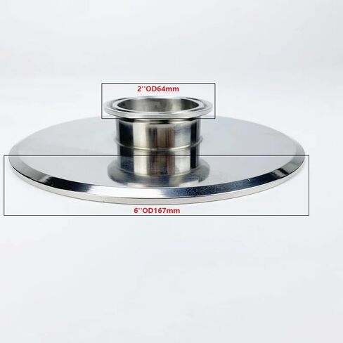 2''OD64mmx 6''OD167mm Short Type Tri Clamp Reducer, Steel 304 Connector in Saudi Arabia
