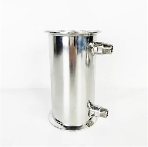 4" 102mm(OD119mm) Dephlegmator, Reflux. Length 200mm,With 1/2" Male Tread, Steel 304 in Saudi Arabia
