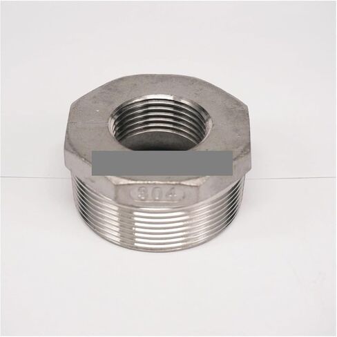 304 Stainless Steel Reducer 2" BSP Male Thread to 1" BSP Female Thread Reducing Bush Fitting Gas Air Water Fuel in Saudi Arabia