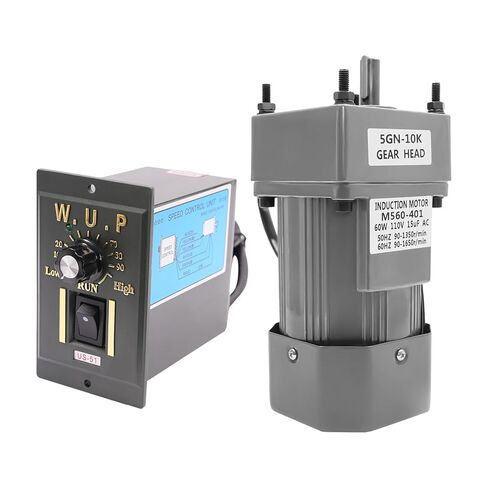 Gear Reducer Motor with Speed Controller, 60W 110V 10K High Torque Variable Speed Electric Motor with Built-in Gear Reduction Mechanism 135 RPM for Industry, Robotics, Automotive in Kuwait
