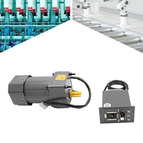 Gear Reducer Motor with Speed Controller, 60W 110V 10K High Torque Variable Speed Electric Motor with Built-in Gear Reduction Mechanism 135 RPM for Industry, Robotics, Automotive in Kuwait