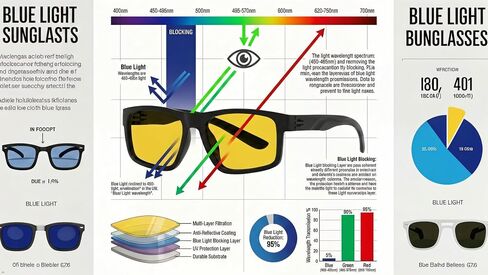 نظارات ليلية من Eyekepper للقيادة، إطار بتصميم رياضي وعدسة صفراء | للرجال والنساء، رؤية ليلية واضحة، بدون براغي معدنية، مفصلات زنبركية، مضادة للوهج/المصابيح الأمامية، نظارات شمسية ساطعة ملونة in Kuwait
