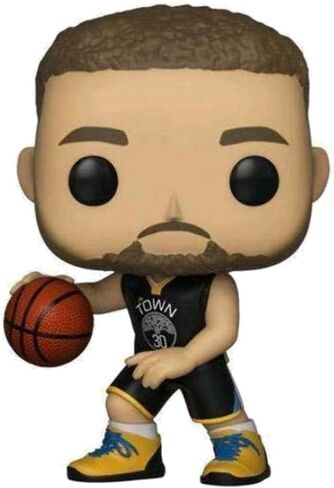 ستيفن كاري #43 فاكس موقعة معاد طباعتها بالليزر موقعة من Funko POP! كرة السلة NBA: تمثال غولدن ستايت ووريورز مع حافظة واقية in Kuwait