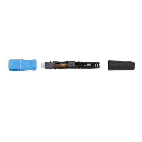 SC Fiber Optic Fast Connector Adapter for FTTH High Return Loss Blue + Black 100pcs for Fiber Local Network in Kuwait