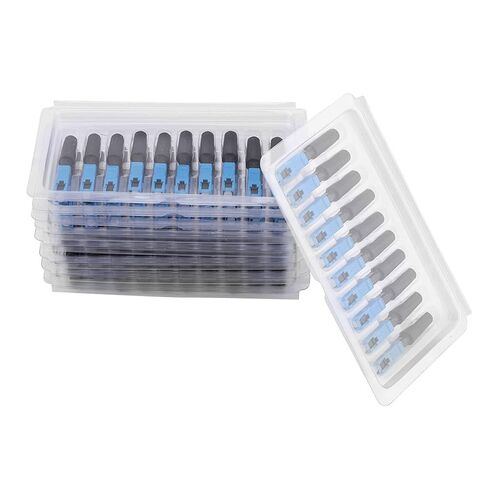 SC Fiber Optic Fast Connector Adapter for FTTH High Return Loss Blue + Black 100pcs for Fiber Local Network in Kuwait