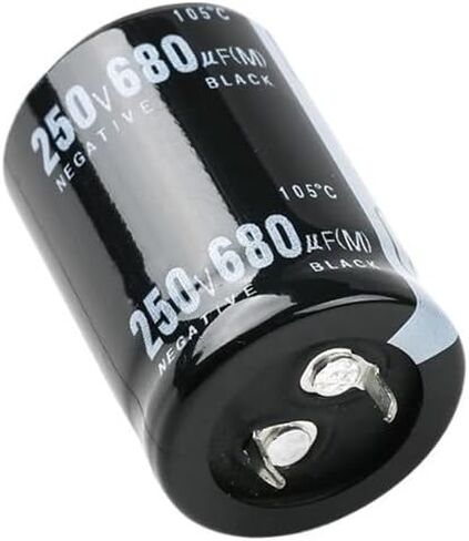 250V680uf حجم 25x40mm الألومنيوم كهربائيا مكثف 680 فائق التوهج 250 فولت 250vdc 250wv 680mf 680MFD 680 فائق التوهج (م) 1000 فائق التوهج 1500 فائق التوهج 2200 فائق التوهج 250 فولت (NJ250v470 22x35 1 قطعة) in Kuwait