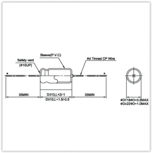 Axial Electrolytic Capacitor, 10uF 100V in Kuwait