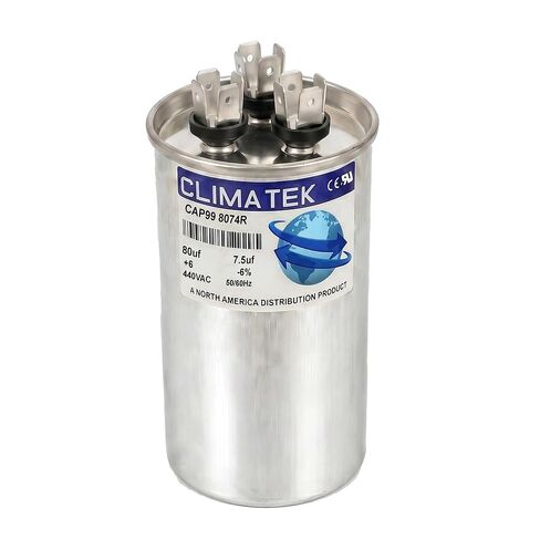 مكثف دائري ClimaTek يحل محل Bryant # HC98JA082D | 80/7.5 فائق التوهج MFD، 370/440 فولت تيار متردد، تشغيل مزدوج in Kuwait