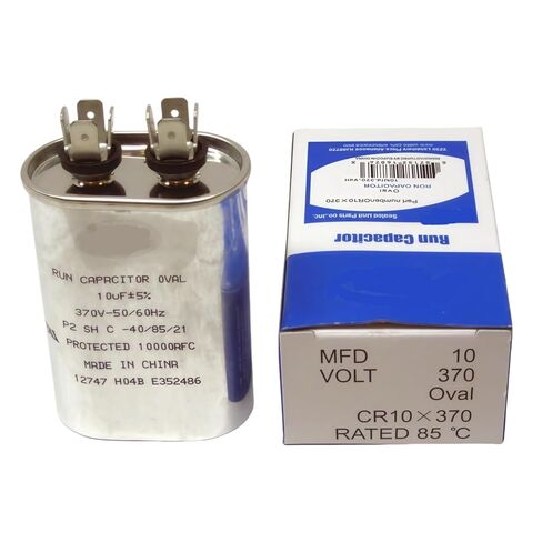 CR10X370 متوافق مع محرك مروحة بيضاوية HVAC لتكييف الهواء Supco، مكثف تشغيل 10 MFD 370 فولت in Kuwait