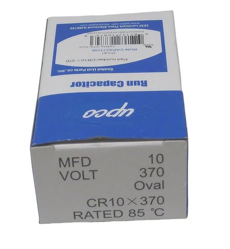 CR10X370 متوافق مع محرك مروحة بيضاوية HVAC لتكييف الهواء Supco، مكثف تشغيل 10 MFD 370 فولت in Kuwait