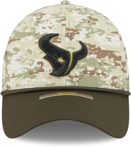 New Era Unisex-Adult NFL 39THIRTY Green Digital Camo 2025 Salute to Service Primary Logo Stretch Fit Flex Football Cap Hat in Kuwait
