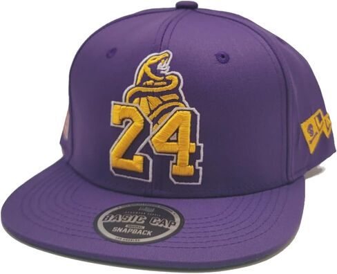 Los Angeles Legend Basic New Kobe 24 Mamba Purple Gold Era Snapback Hat Cap in Kuwait