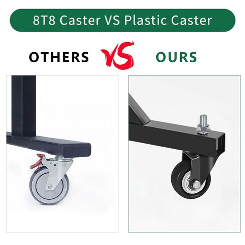 2 Inch Heavy Duty Caster Wheels Set of 4 No Brake with Threaded Stem 3/8" -16 x 1-1/2" (Diameter 3/8", Length 1.5"), 360 Degree Swivel Rubber Casters, Quiet Smooth Rolling in Kuwait