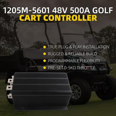48V 500A Series Motor Speed Controller 0-5KΩ Potentiometer Throttle Compatible with EZGO TXT, Club Car DS, Yamaha G-Series Replaces 1205M-5601 in Kuwait