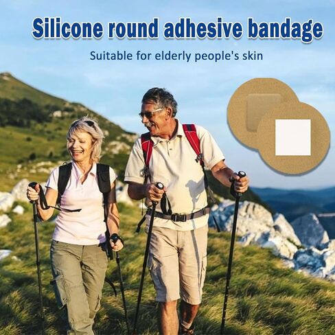 120pcs Breathable Fabric Small Bandages, Square, Round & Oval Flexible Adhesive Stripsl, Fabric Bandage＆Waterproof, Emergency Treatment and Skin Wound Care in Kuwait