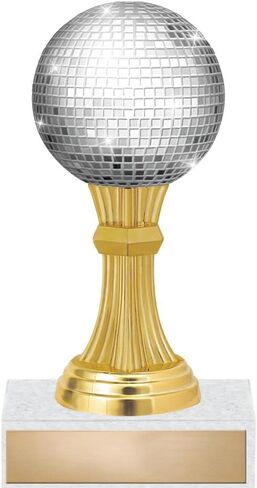 كأس على شكل كرة ديسكو مقاس 5 بوصات من Crown Awards - جوائز رقص للتعرف على الموسيقى in Kuwait