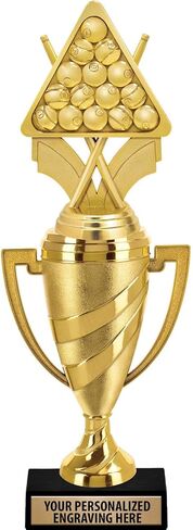 كأس البلياردو من Crown Awards، وجوائز البلياردو الذهبية مقاس 14 بوصة مع تخصيص مجاني in Kuwait