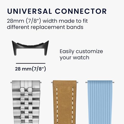 محولات توصيل حزام الساعة kwmobile المتوافقة مع محول Google Pixel Watch 3 مقاس 45 مم - لأشرطة 22 مم (7/8 بوصة) - 4 قطع in Saudi Arabia