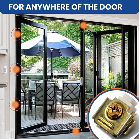 KC Hardware توقف الباب المنزلق، سدادة الباب، إيقاف المسار للأبواب ثنائية المرور - عبوتان in Kuwait