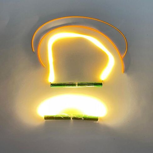 4PCS Led Soft Silament 3V 1900-2100K Length 38MM/130MM/300MM Spiral Bulb Filament Edison Bulb Filament Diode Flexible Filament(4Pcs/11.81in-Green) in Kuwait