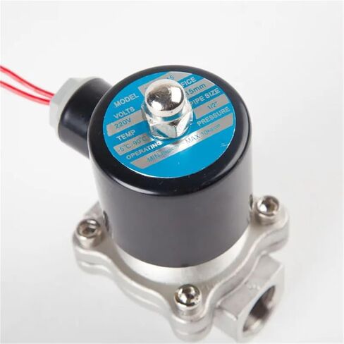 Stainless Steel Electric Solenoid Valve 1/4 3/8 1/2 3/4 1 Inch Normally Closed Pneumatic 12V/24V/220V/110V 1Pcs(DN50) in Kuwait