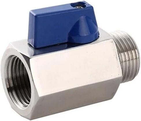1/8 1/4 3/8 1/2 3/4 Inch 2 Way Mini Ball Valve Stainless Steel 316 304 63 Bar 1Pcs(1/4") in Kuwait