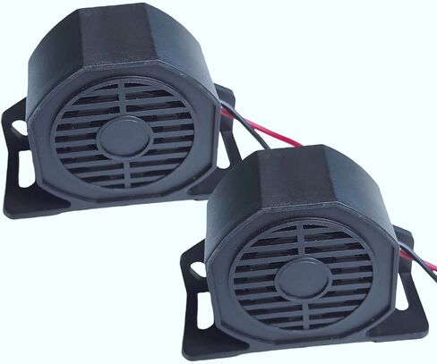 Universal Mount Black 575 Backup Alarm - 110dB Sound Level, 12V 24V 36V 48VDC Voltage, Durable Fiberglass Reinforced Nylon Construction Heavy-Duty Warning Buzzer in Kuwait
