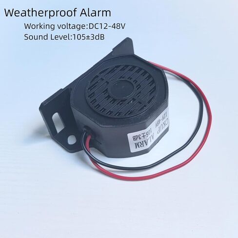 Universal Mount Black 575 Backup Alarm - 110dB Sound Level, 12V 24V 36V 48VDC Voltage, Durable Fiberglass Reinforced Nylon Construction Heavy-Duty Warning Buzzer in Kuwait