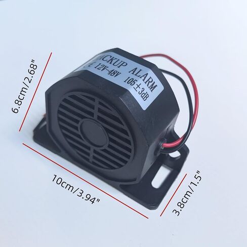 Universal Mount Black 575 Backup Alarm - 110dB Sound Level, 12V 24V 36V 48VDC Voltage, Durable Fiberglass Reinforced Nylon Construction Heavy-Duty Warning Buzzer in Kuwait