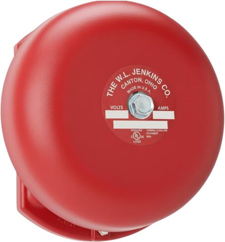 Supering Bell Vibrating Bell, Gray or Red, 12V DC, Indoor 4.25 to 10 Inches (Gray, 6") in Kuwait