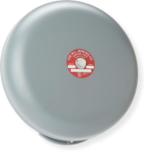 Supering Bell Vibrating Bell, Gray or Red, 12V DC, Indoor 4.25 to 10 Inches (Gray, 6") in Kuwait