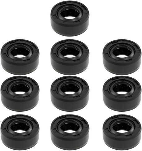 12x19x5mm TC Oil Seal Lip Rubber Gasket Outdoor Equipment Chainsaw Repair Black 10-Pack Install Long Lasting(10pcs) in Kuwait