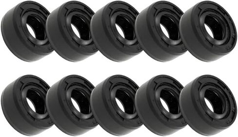 12x19x5mm TC Oil Seal Lip Rubber Gasket Outdoor Equipment Chainsaw Repair Black 10-Pack Install Long Lasting(10pcs) in Kuwait