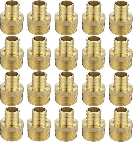 (20 Pack) Asterbacks 3/4 inch PEX to 3/4 inch NPT Male Threaded Adapter for PEX-A/B/C Pipe in Kuwait