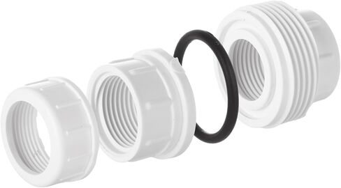 12 قطعة 1 بوصة PVC Union الخيوط البلاستيكية Union Coupling Pipe Fitting محول PVCs Slip Unions، جدول 40، EPDM O-Ring، مقبس إلى مقبس، أبيض in Kuwait