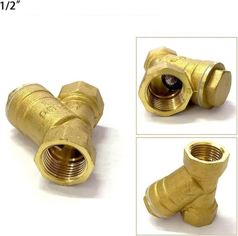 1/2 "3/4" 1 "2" 3 "4" Y على شكل مصفاة نحاس صمام تصفية أنثى مضمنة Y شبكة مصفاة المواضيع تصفية صمام مرشح النحاس (1-1/4 ") in Kuwait