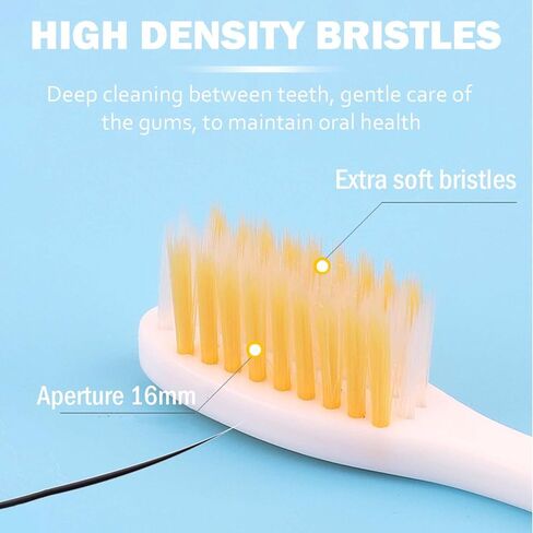 2-Pack Folding Travel Toothbrushes – Soft Bristle, Compact & Portable Toothbrush for Camping, Hiking, Business Trips & Daily Use in Kuwait